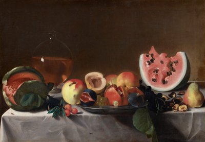Nature morte avec fruits et carafe - Pensionante del Saraceni