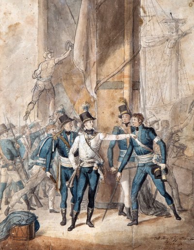 Prince Charles XIII de Suède à la bataille de Hogland le 17 juillet 1788 - Per  Krafft