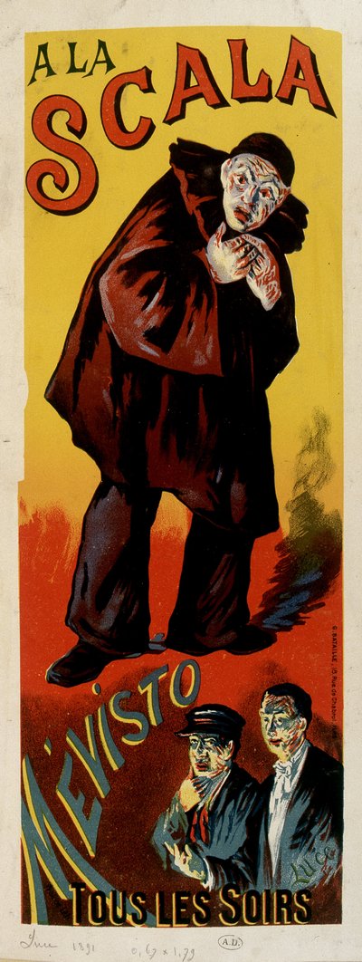 Le mime Mévisto au théâtre de « La Scala » à Paris - Percival de Luce