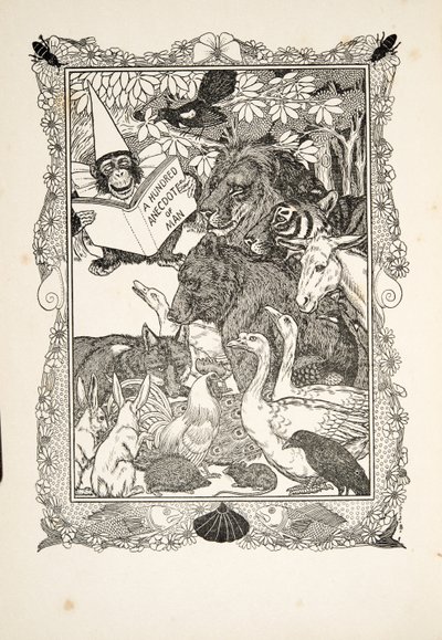 Frontispice, de A Hundred Anecdotes of Animals, pub. 1924 - Percy J. Billingshurst