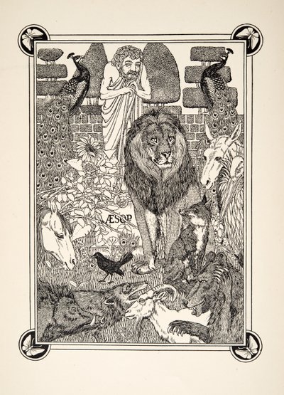 Frontispice, tiré de Cent fables d