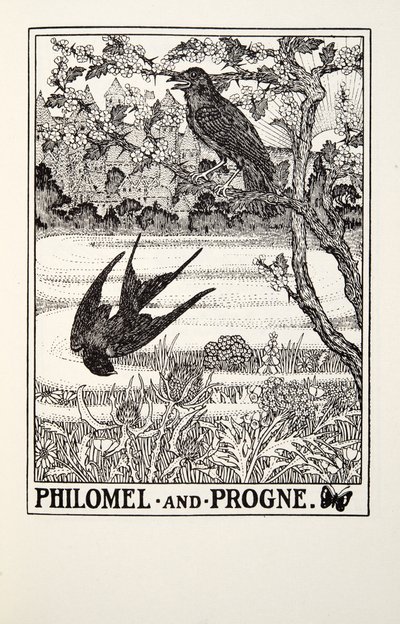 Philomèle et Progne, des Fables de Fontaine, pub. 1905 - Percy J. Billingshurst