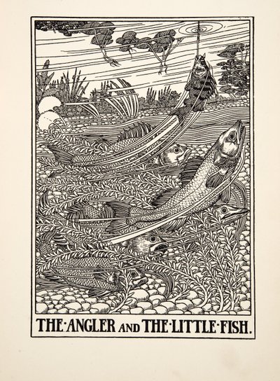 Le Pêcheur et le Petit Poisson, de Cent Fables d