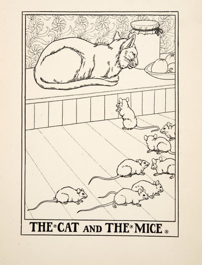 Le chat et les souris, de Cent fables d