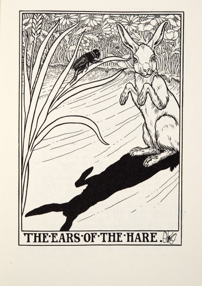 Les Oreilles du Lièvre, des Fables de La Fontaine, pub. 1905 - Percy J. Billingshurst