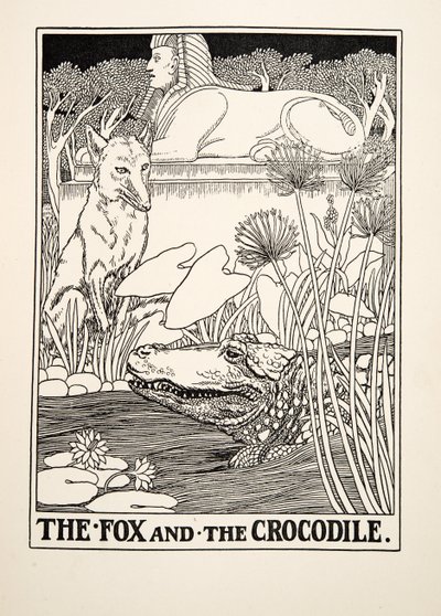 Le Renard et le Crocodile, de Cent Fables d