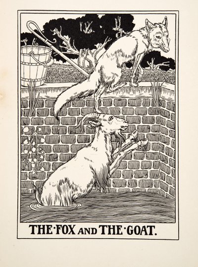 Le Renard et la Chèvre, de Cent Fables d