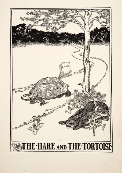 Le Lièvre et la Tortue, de Cent Fables d