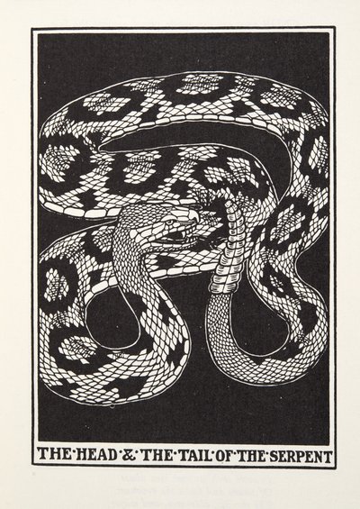 La Tête et la Queue du Serpent, des Fables de Fontaine, pub. 1905 - Percy J. Billingshurst