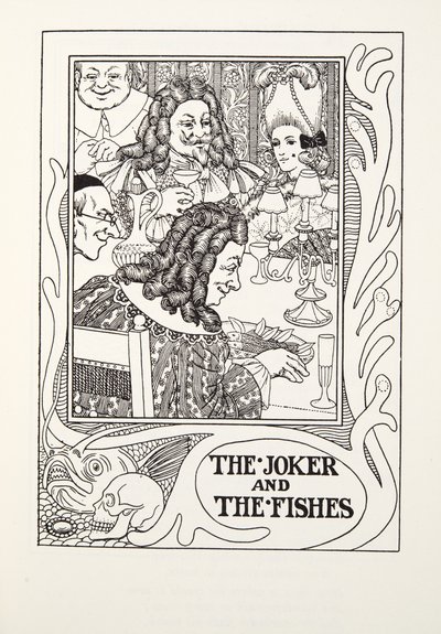 Le Joker et les Poissons, des Fables de Fontaine, pub. 1905 - Percy J. Billingshurst