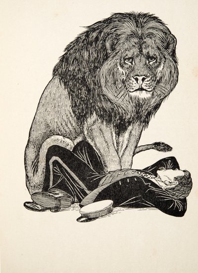 Le lion et son gardien, de Cent anecdotes d