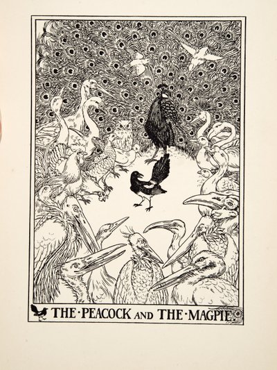 Le Paon et la Pie, de Cent Fables d