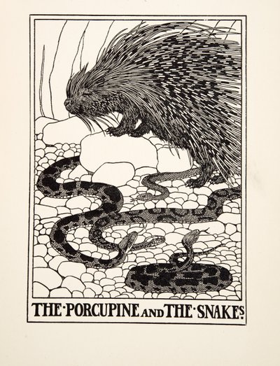 Le Porc-épic et les Serpents, de Cent Fables d