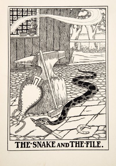 Le Serpent et la Lime, de Cent Fables d