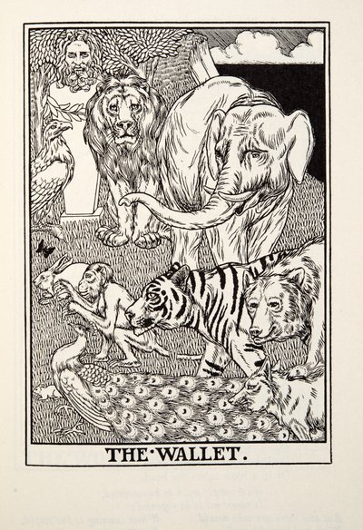 Le Portefeuille, des Fables de Fontaine, pub. 1905 - Percy J. Billingshurst