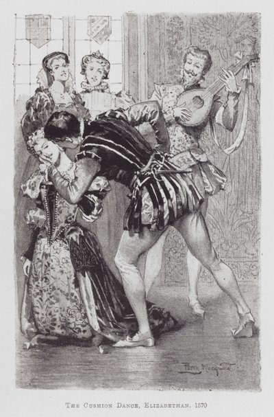 Danse : La danse du coussin, élisabéthaine - Percy Macquoid