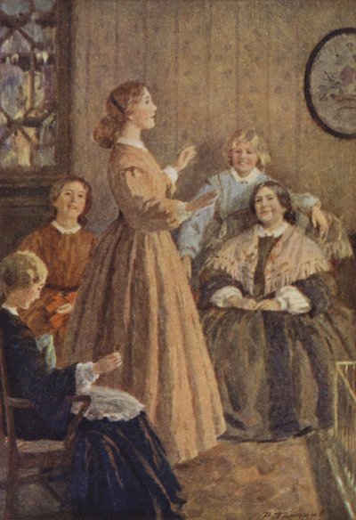 Illustration pour Les Quatre Filles du docteur March de Louis M. Alcott - Percy Tarrant