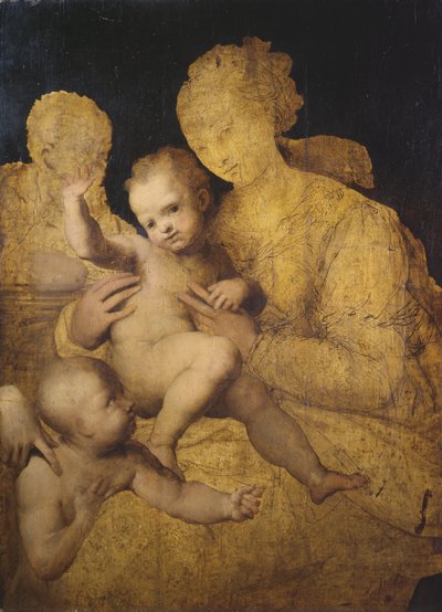 Sainte Famille avec Saint Jean-Baptiste - Perino del Vaga