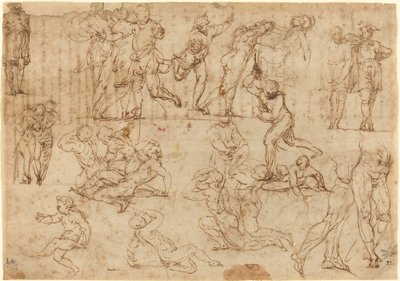 Études de figures [recto] - Perino del Vaga