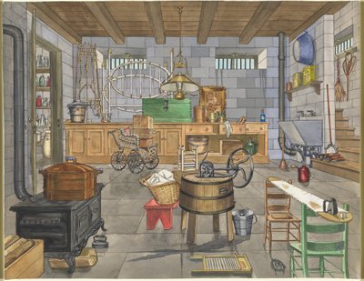 Sous-sol de Maison Urbaine, 1910 - Perkins Harnly