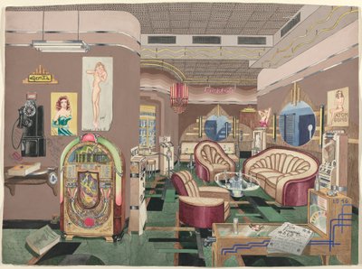 Salon de cocktail, 1946 - Perkins Harnly