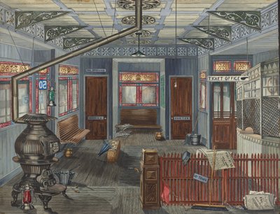 Intérieur de la station El - Perkins Harnly
