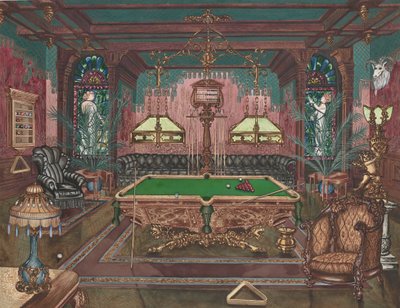 Salle de billard - Perkins Harnly