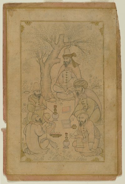Un rassemblement de derviches, milieu du 17e siècle - Persian School
