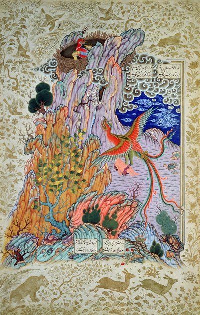 Zal sauvé par le mythique Simurgh, d