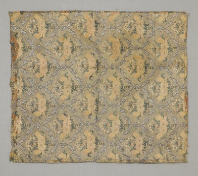 Fragment, répétition florale ogivale - Persian School