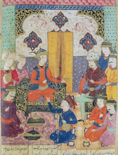 Illustration du Shahnama (Livre des Rois) par Abul-Qasim Manur Firdawsi (c.934-c.1020) 1619 - Persian School