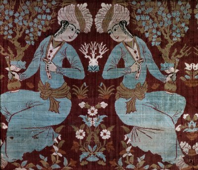 Panneau de style Isfahan (soie) - Persian School
