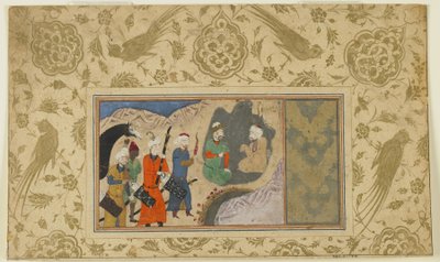 Iskandar rend visite à un ermite, vers 1500 - Persian School