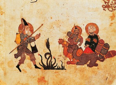 Ms Ar 3929 f.69, Abu Zayd quitte al-Harith pendant le pèlerinage en Irak du nord, d