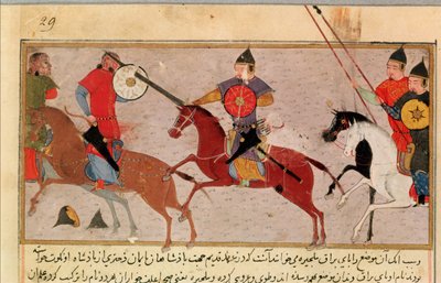 Gengis Khan (vers 1162-1227) combattant les Tartares, d