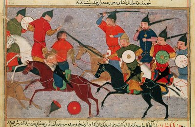 Gengis Khan (vers 1162-1227) en bataille, d