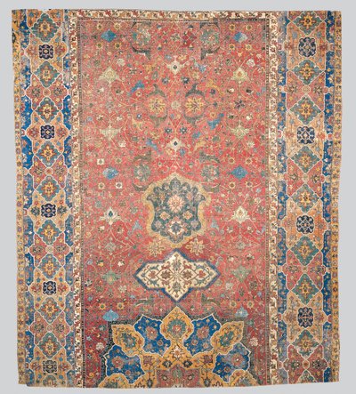 Tapis médaillon partiel de Tabriz, nord-ouest de la Perse, début du XVIe siècle - Persian School