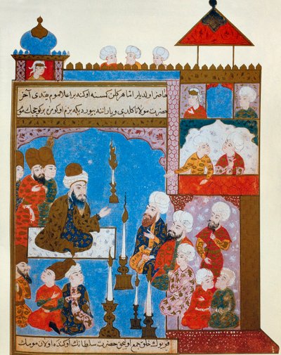 La bougie de Rumi est toujours allumée, fin du XVIe siècle - Persian School