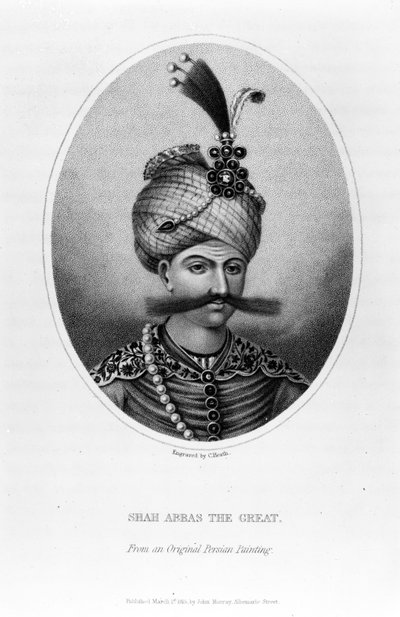 Shah Abbas le Grand, gravure de C. Heath, 1815 - Persian School