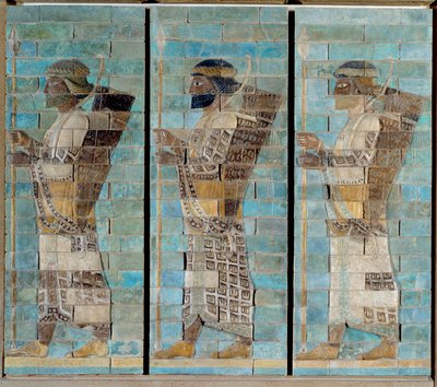 La frise des archers, du palais de Darius I, roi de Perse, à Suse - Persian School