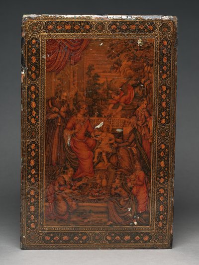 Trousse à outils représentant la Sainte Famille, vers 1830 - Persian School