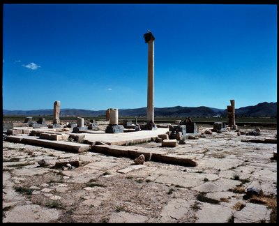 Vue des vestiges du premier palais royal, construit sous Cyrus - Persian School