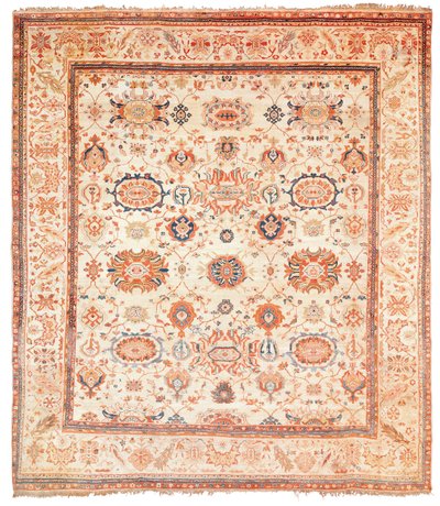 Tapis Ziegler, district de Sultanabad, Ouest de la Perse, vers 1880 - Persian School