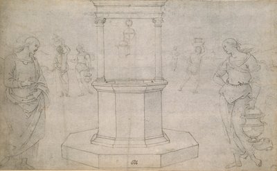 Le Christ et la femme de Samarie - Perugino