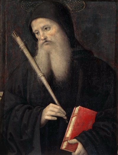 Saint Benoît, Prédelle du Polyptyque de San Pietro, vers 1497 - Perugino