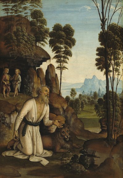Saint Jérôme dans le désert, vers 1490-1500 - Perugino