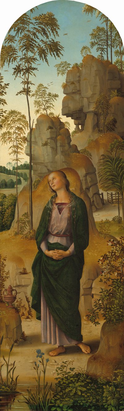 La Crucifixion avec la Vierge, Saint Jean, Saint Jérôme et Sainte Marie-Madeleine, vers 1482-1485 - Perugino
