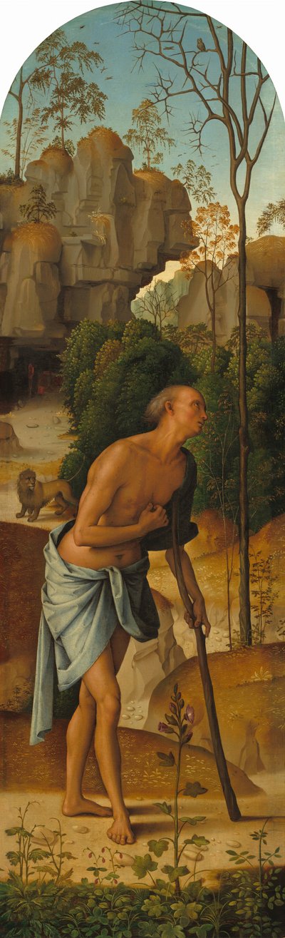 La Crucifixion avec la Vierge, Saint Jean, Saint Jérôme et Sainte Marie-Madeleine - Perugino