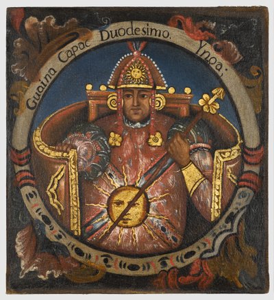 Huayna Capac, 12e roi Inca, École de Cuzco - Peruvian School