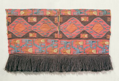 Chemise en tapisserie de laine entrelacée, Culture Nazca - Peruvian School
